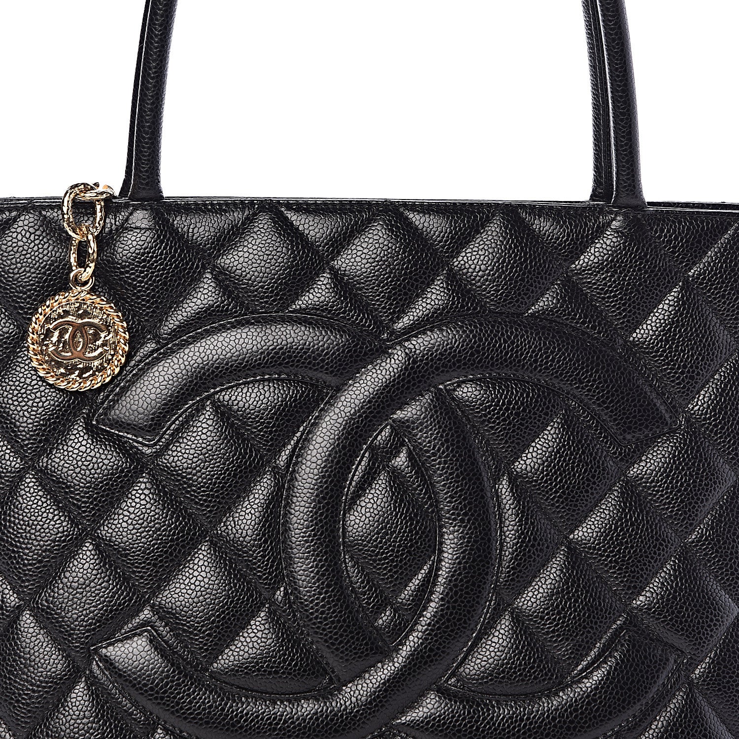 Chanel Caviar Quilted Medallion Tote Black 12 of 12