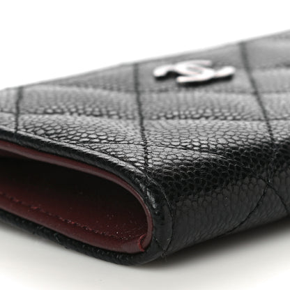 Chanel Caviar Quilted Zipped Key Holder Case Black 9 of 11