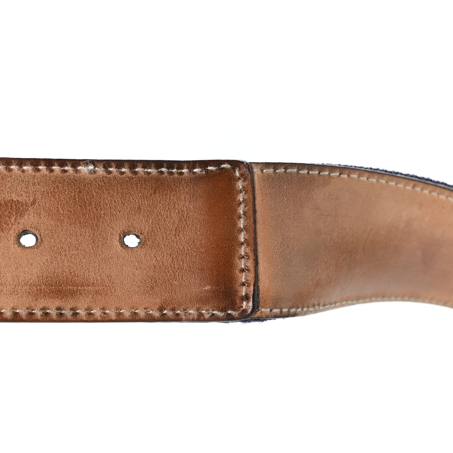 Calfskin Web Interlocking G Belt 85 34 Blue