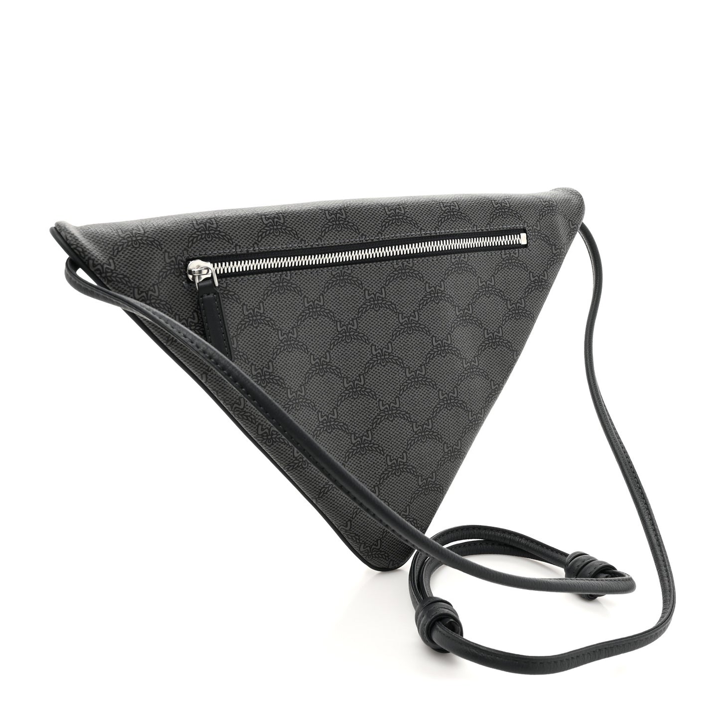 Lauretos Nappa Himmel Triangle Crossbody Bag Dark Grey