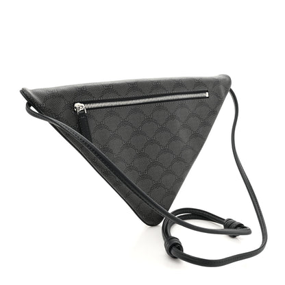 MCM Lauretos Nappa Himmel Triangle Crossbody Bag Dark Grey 3 of 11
