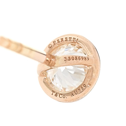 Tiffany 18K Rose Gold Diamond .66ctw Elsa Peretti Diamonds By The Yard Earrings 4 of 5