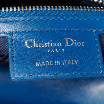 Christian Dior Lambskin Cannage Medium Lady Dior Blue 6 of 10