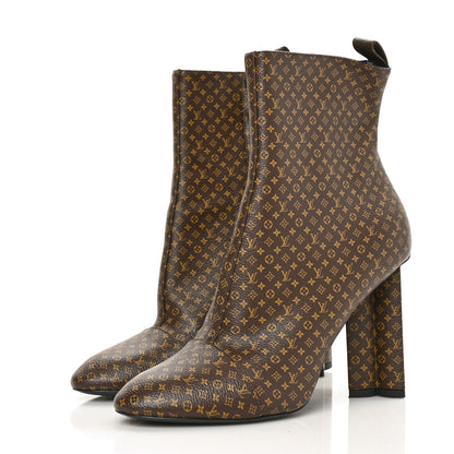 Louis Vuitton Nano Monogram Silhouette Ankle Boots 40 3 of 8