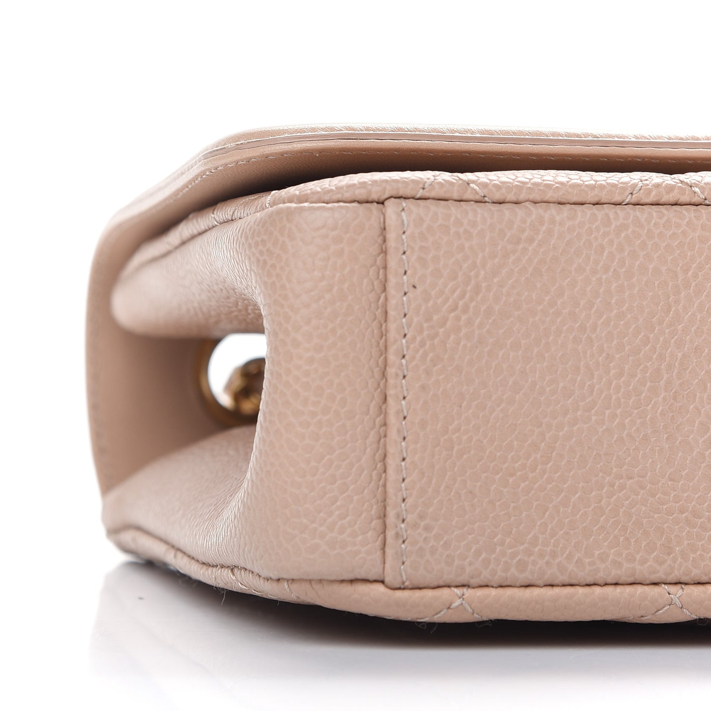 Caviar Quilted Medium CC Filigree Flap Beige