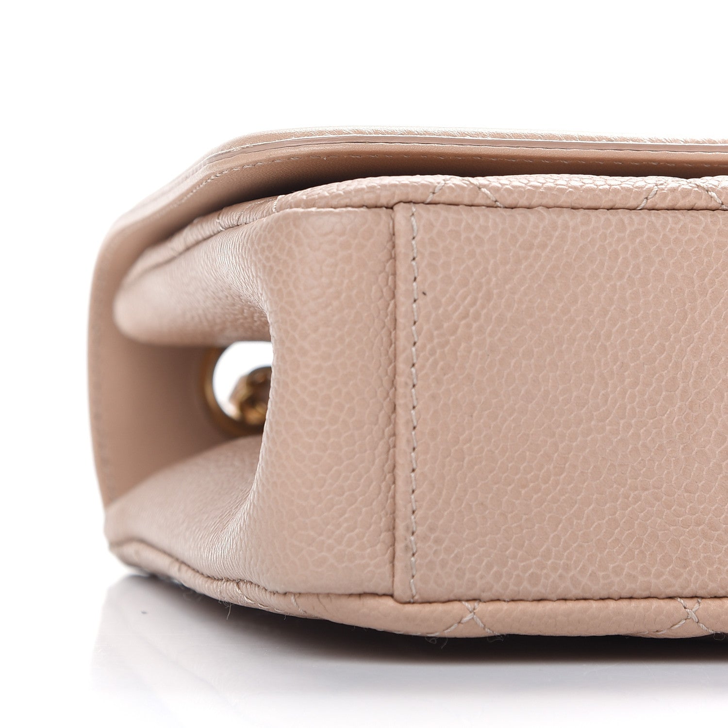 Chanel Caviar Quilted Medium CC Filigree Flap Beige 8 of 10