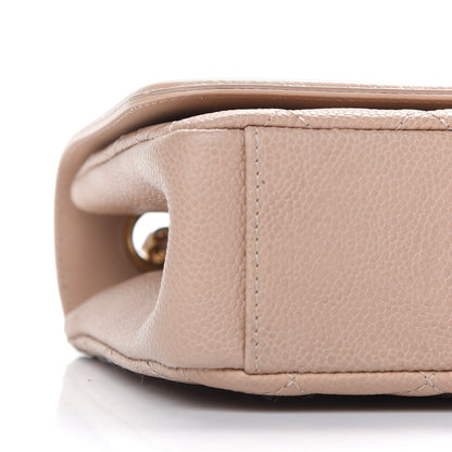 Chanel Caviar Quilted Medium CC Filigree Flap Beige 8 of 10