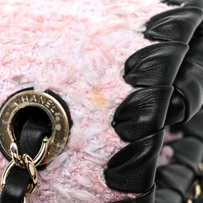 Chanel Tweed Braided Calfskin Mini My Own Frame Flap Pink Black 12 of 13
