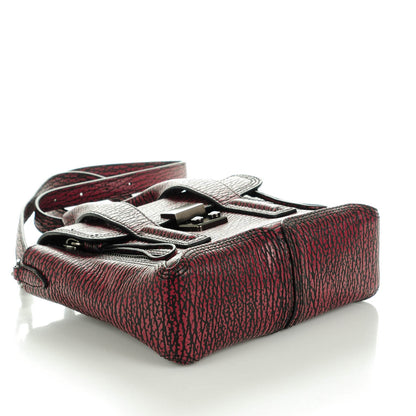3.1 Phillip Lim 3.1 Textured Calfskin Mini Pashli Satchel Black Red 4 of 6