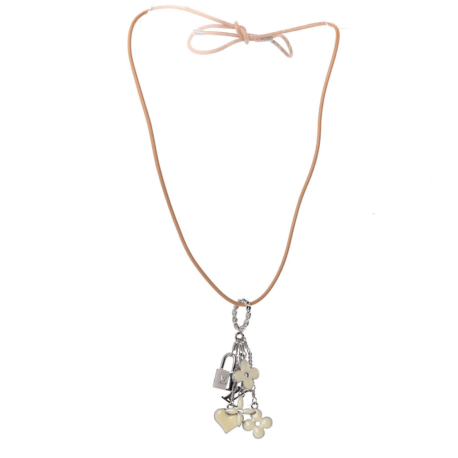 Louis Vuitton Sweet Monogram Pendant Necklace White 3 of 4