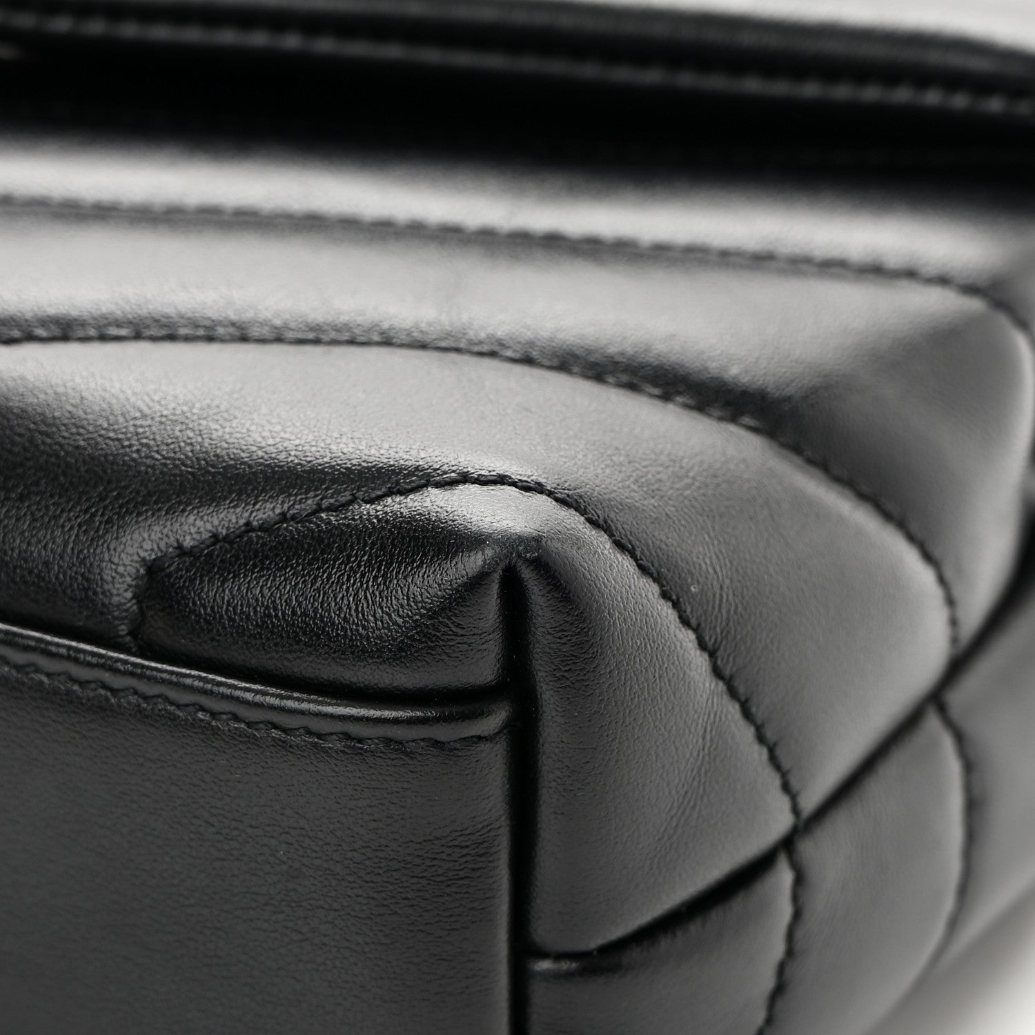 Saint Laurent Calfskin Y Quilted Monogram Toy Loulou Crossbody Bag Black 13 of 16