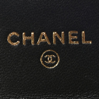 Chanel Lambskin Quilted Flap Card Holder Black 6 of 8