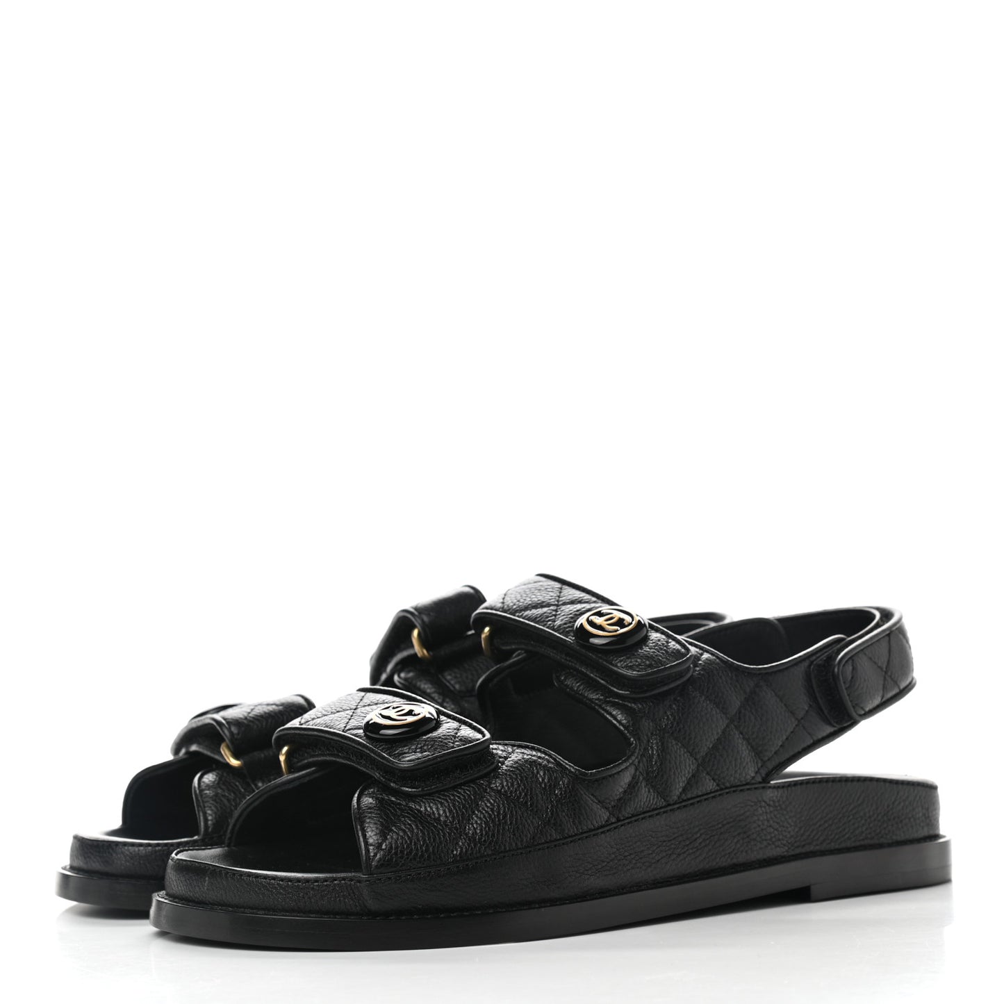 Velcro Dad Sandals 38 Black