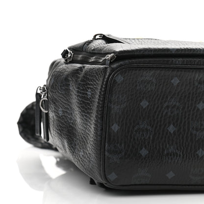 MCM Visetos Medium Studded Dual Stark Backpack Black 8 of 9