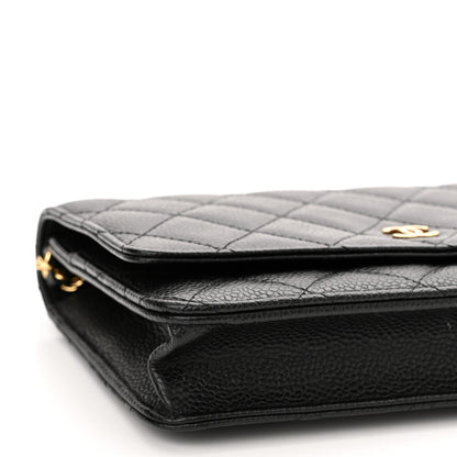 Chanel Caviar Quilted Wallet On Chain WOC Black 10 of 13