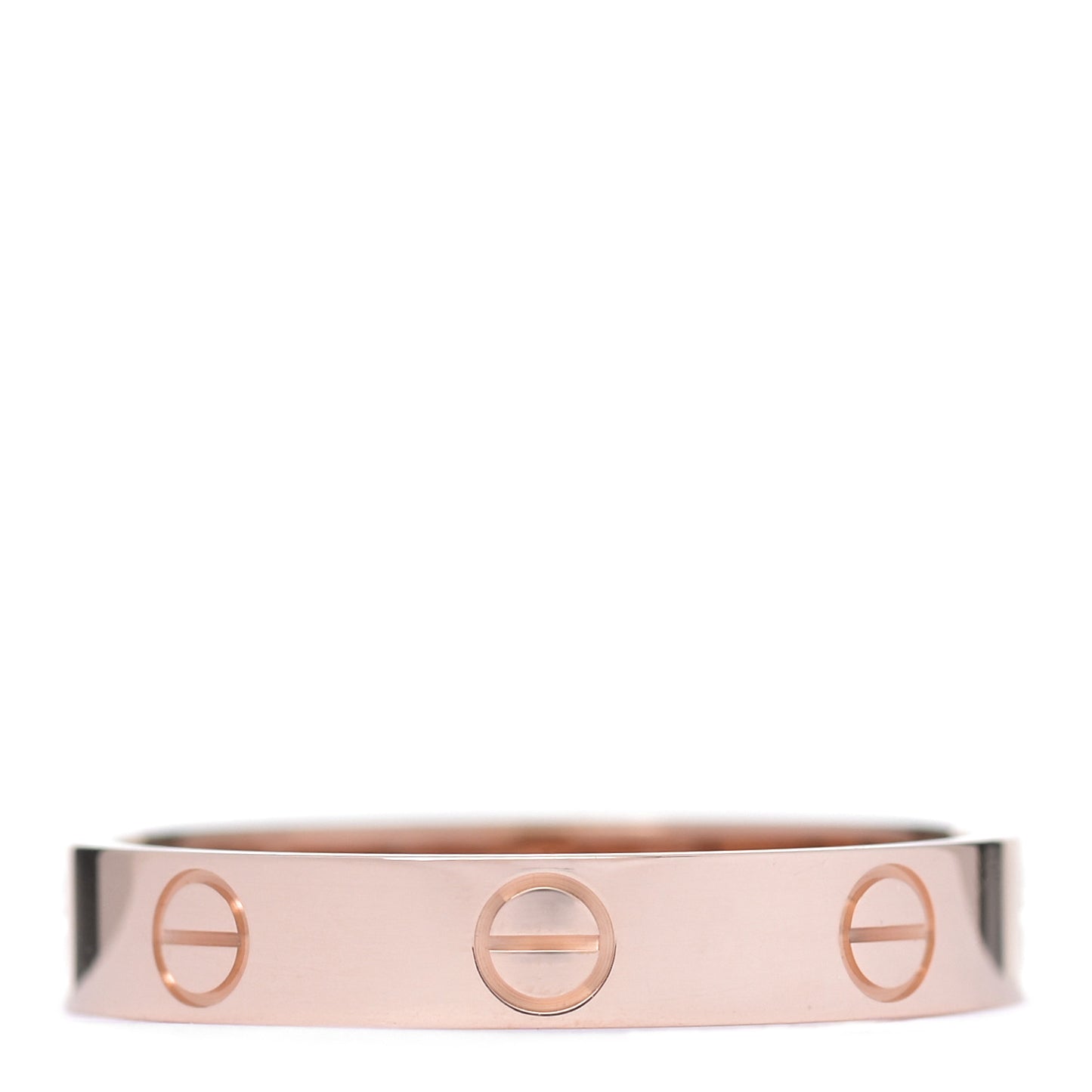 18K Pink Gold 3.5mm LOVE Wedding Band Ring 57 8
