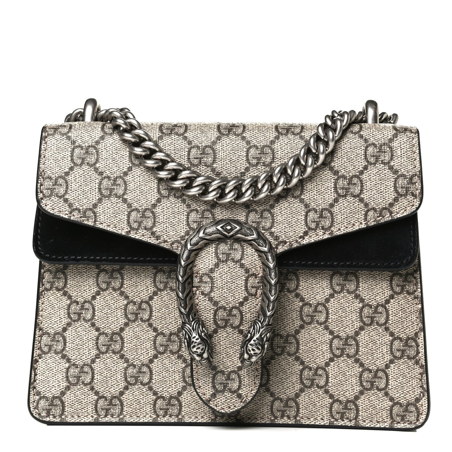 GG Supreme Monogram Mini Dionysus Shoulder Bag Black
