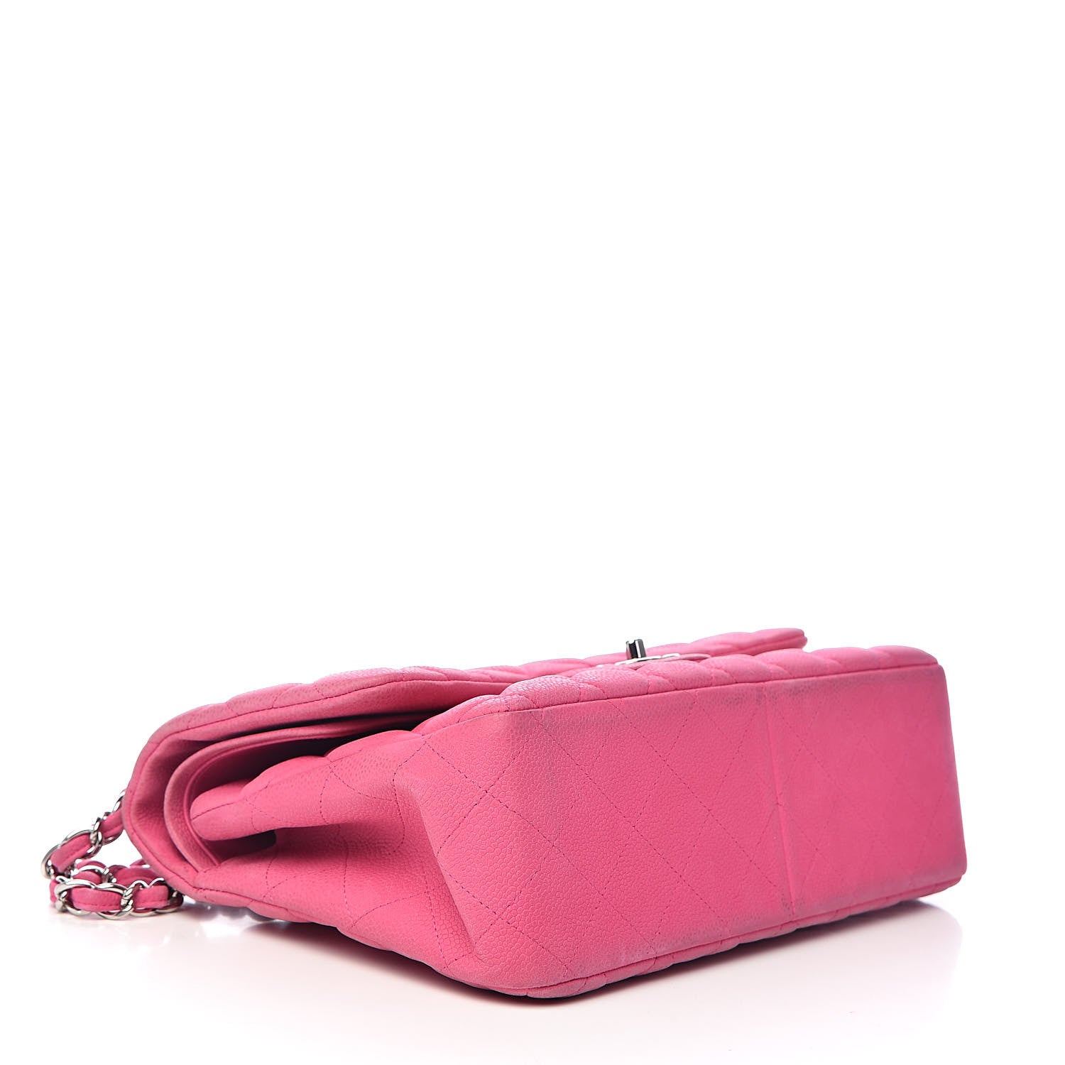 Chanel Iridescent Caviar Quilted Jumbo Double Flap Pink 4 of 16