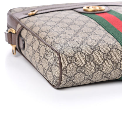 Gucci GG Supreme Monogram Web Medium Ophidia Messenger Bag Brown 9 of 11