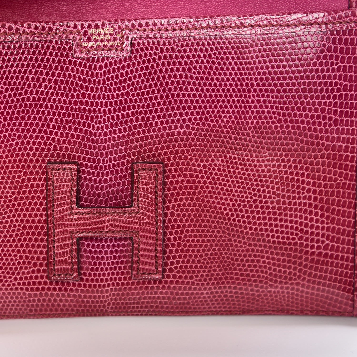 Hermes Lizard Mini Jige Clutch Violet 3 of 11