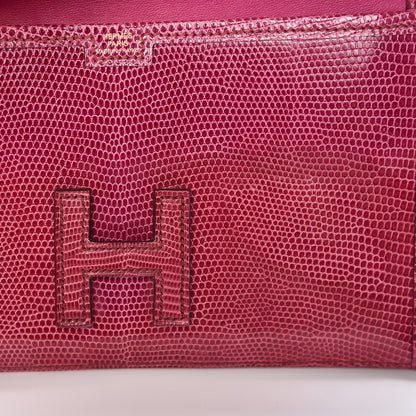 Hermes Lizard Mini Jige Clutch Violet 3 of 11