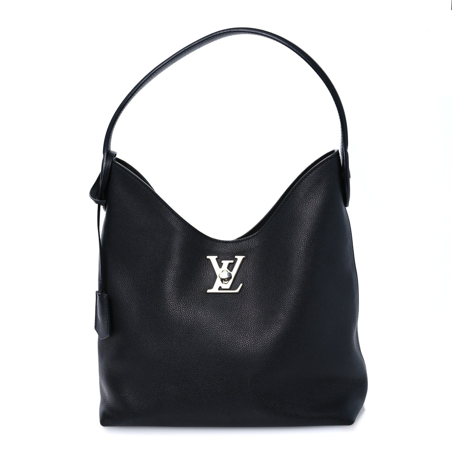Louis Vuitton Calfskin Lockme Hobo Black 1 of 13