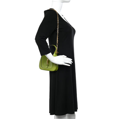 Gucci Lizard Mini Jackie 1961 Green 2 of 9