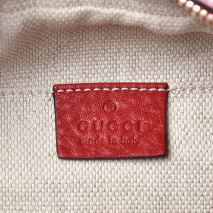 Gucci Pebbled Calfskin Small Soho Disco Bag Tabasco Red 6 of 9