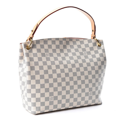 Louis Vuitton Damier Azur Graceful PM Rose Ballerine 2 of 9
