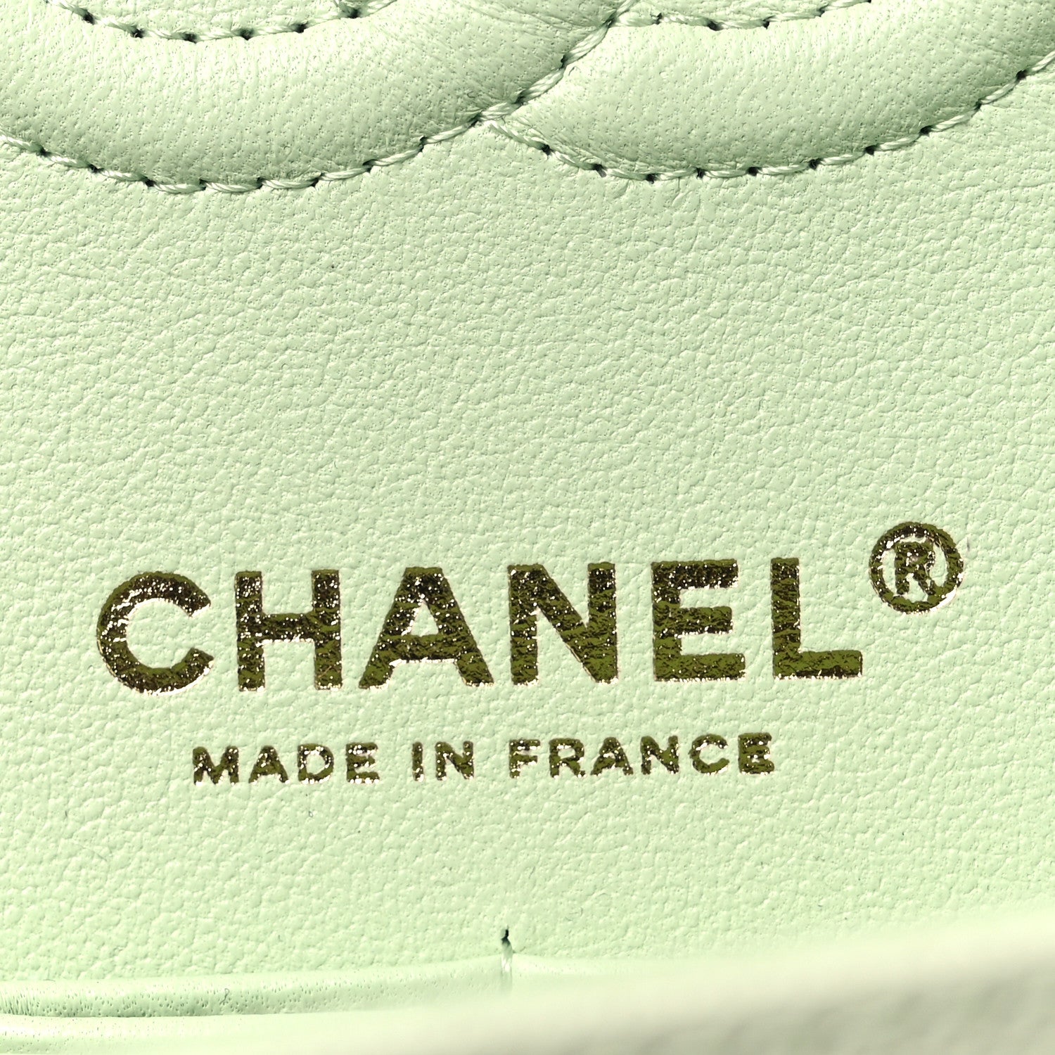 Chanel Caviar Quilted Small Double Flap Light Green 6 of 10