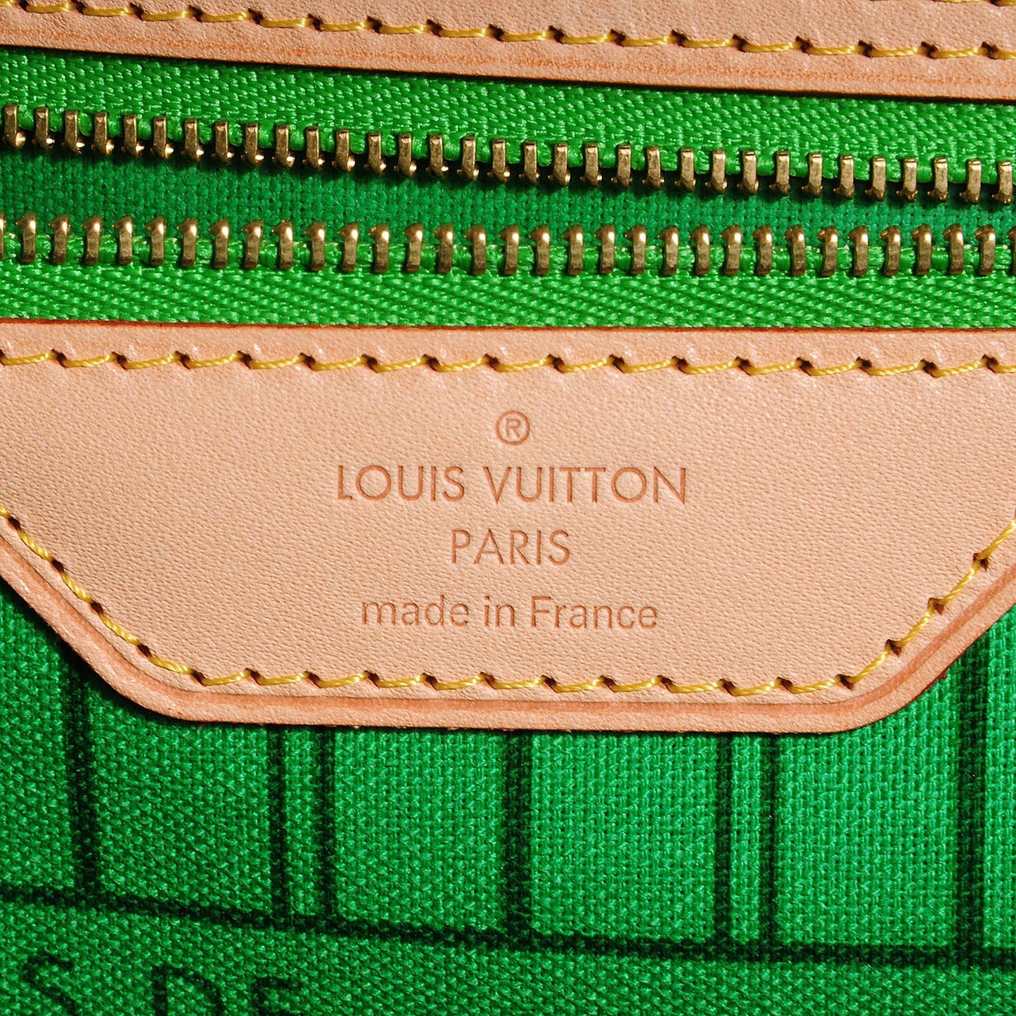 Monogram Palm Beach Neverfull GM Green