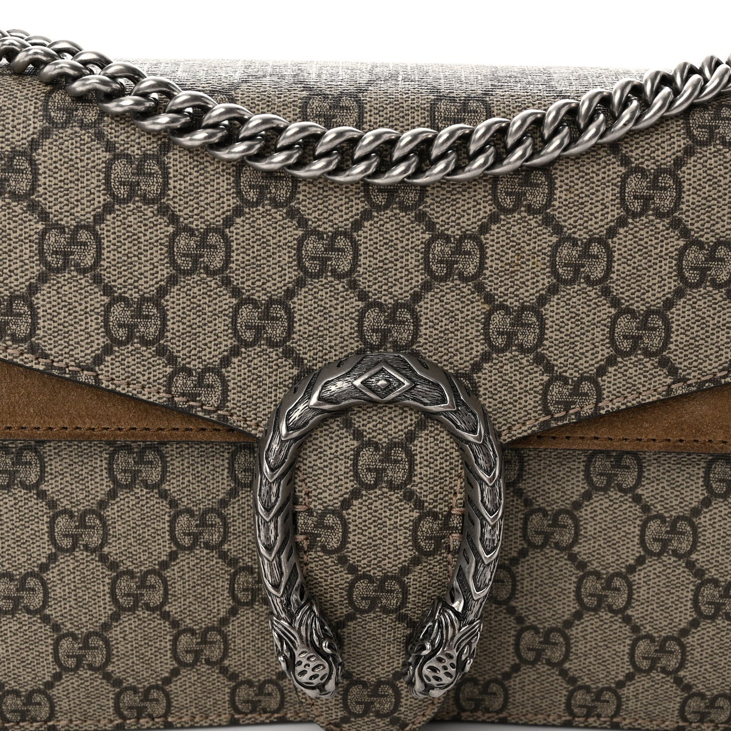 GG Supreme Monogram Small Dionysus Shoulder Bag Taupe