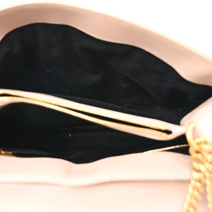 Saint Laurent Calfskin Y Quilted Monogram Medium Loulou Chain Satchel Light Natural 5 of 14