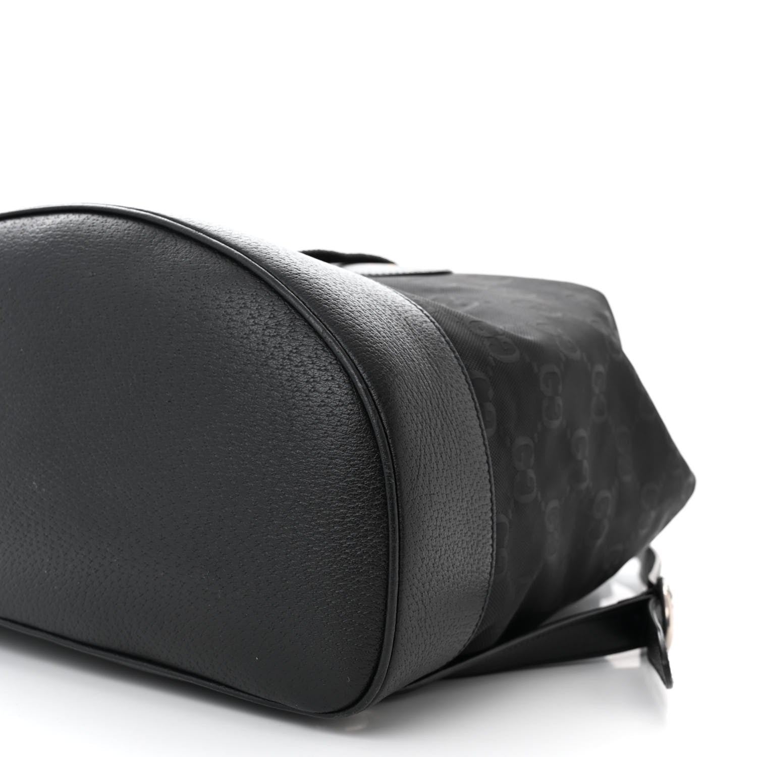 Gucci Econyl Nylon Monogram Off The Grid Drawstring Bucket Backpack Black 10 of 11