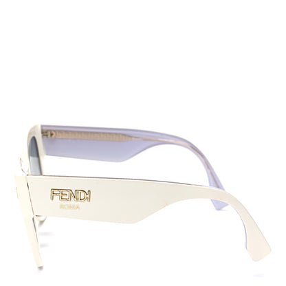 Fendi Acetate FF Sunglasses FF 0434/G/S White Gold 3 of 6