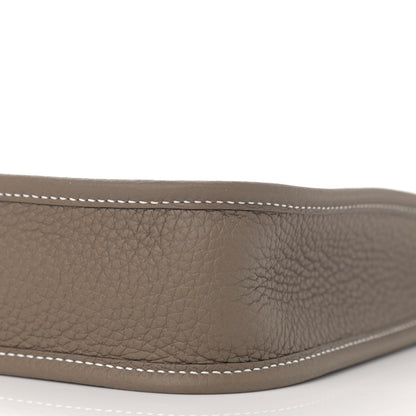 Hermes Taurillon Clemence Amazone Evelyne TPM Etoupe Bleu Indigo 10 of 11