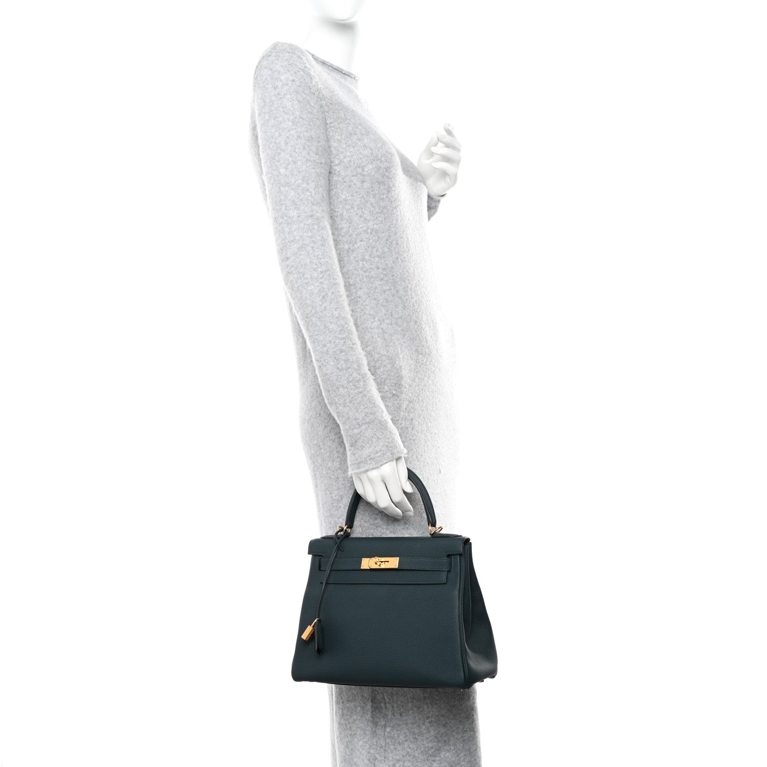 Hermes Togo Kelly Retourne 28 Vert Cypress 2 of 10