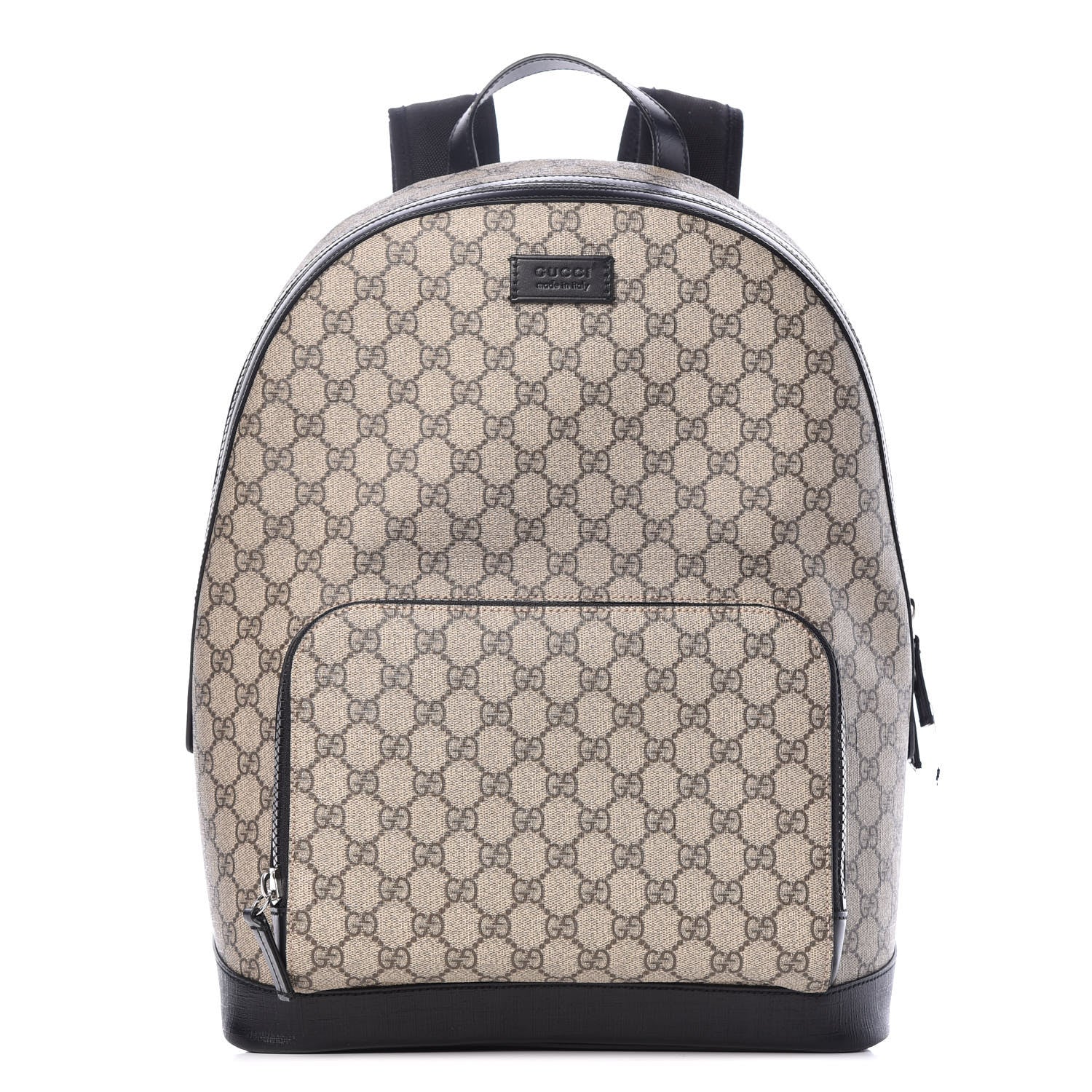 Gucci GG Supreme Monogram Medium Backpack Black 1 of 10