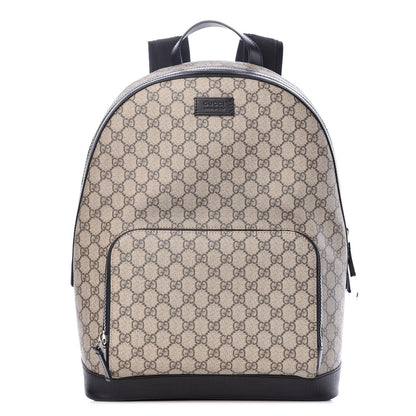 Gucci GG Supreme Monogram Medium Backpack Black 1 of 10