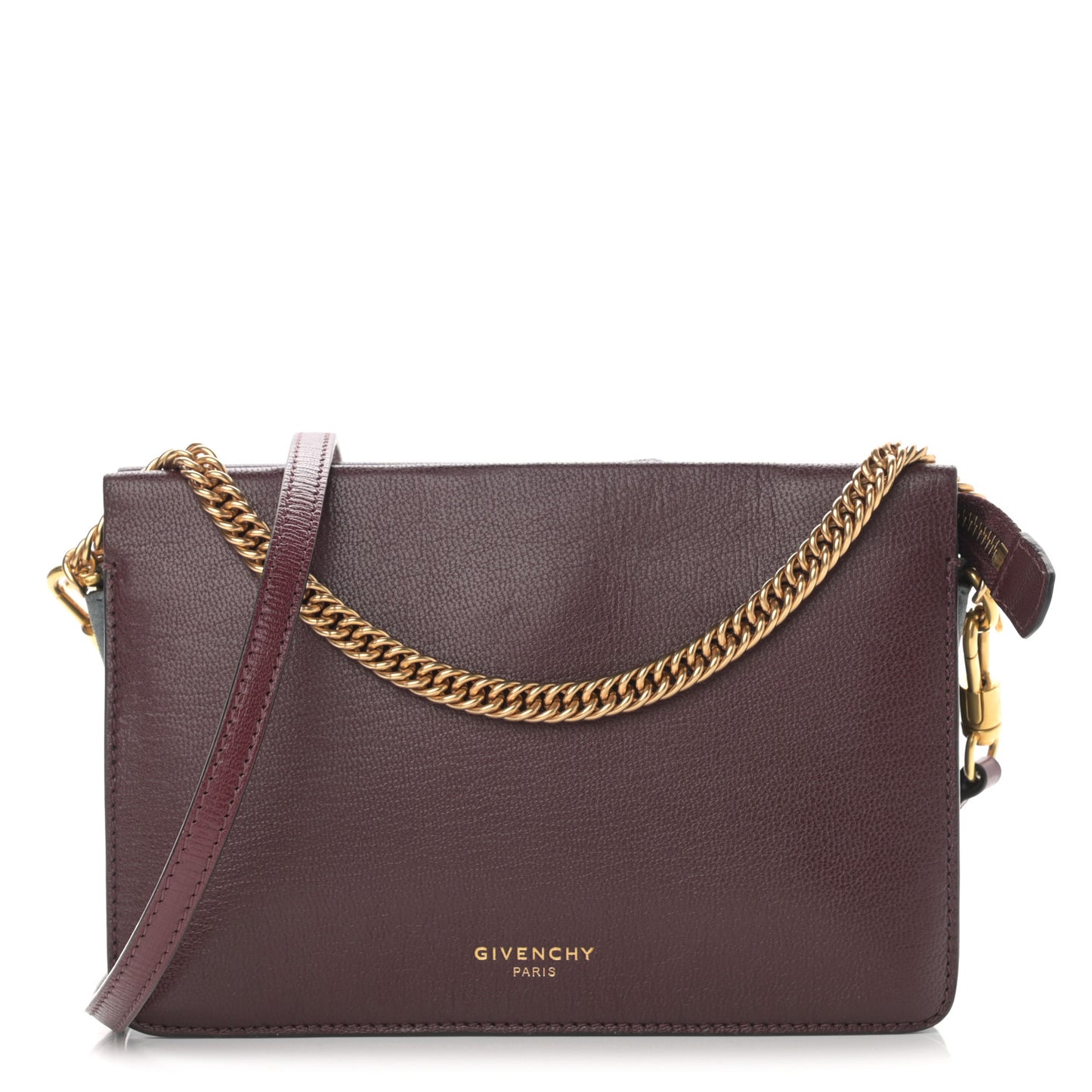 Goatskin Suede Cross 3 Crossbody Bag Aubergine Grey