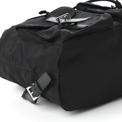 Prada Tessuto Nylon Vela Saffiano Large Backpack Black 6 of 10