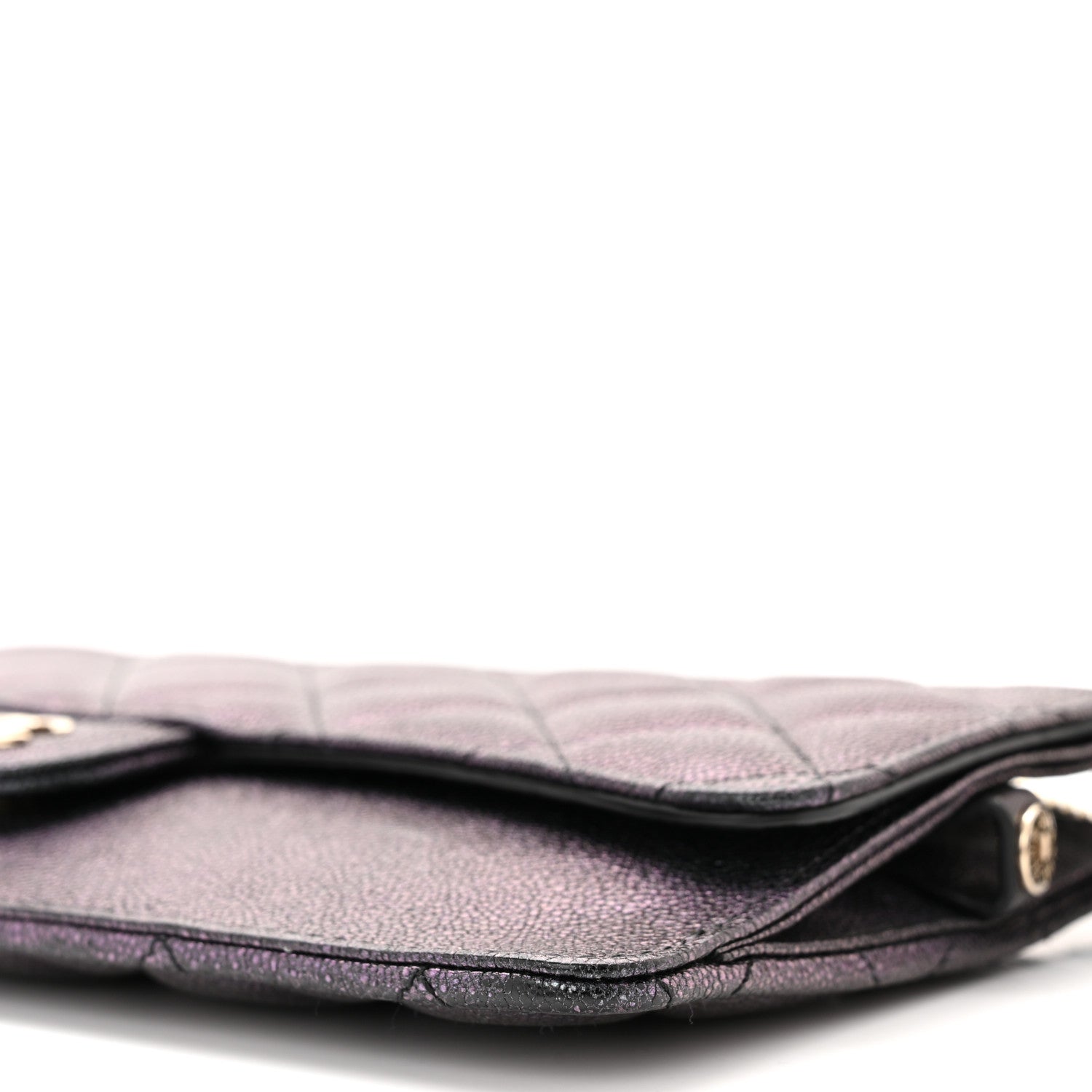 Chanel Iridescent Caviar Quilted Classic Pouch With Handle Black 10 of 10