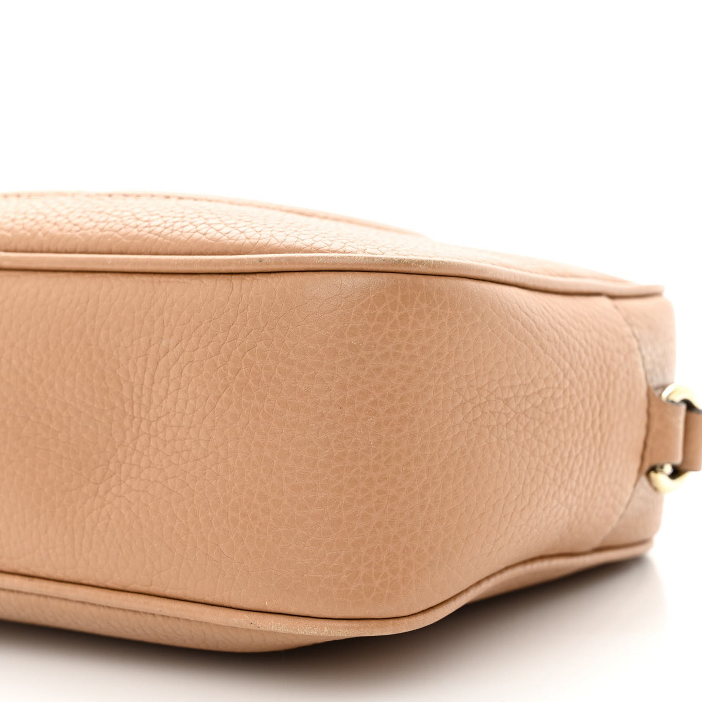 Pebbled Calfskin Small Soho Disco Bag Camelia