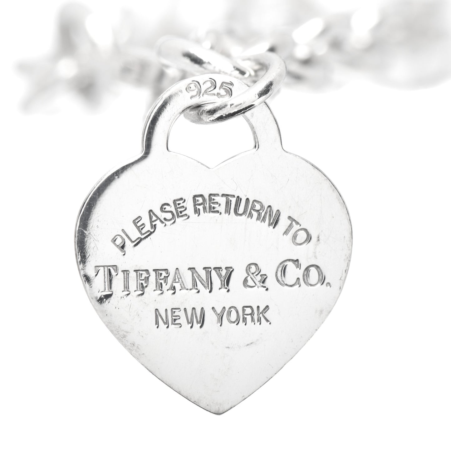Sterling Silver Return to Tiffany Heart Tag Charm Bracelet