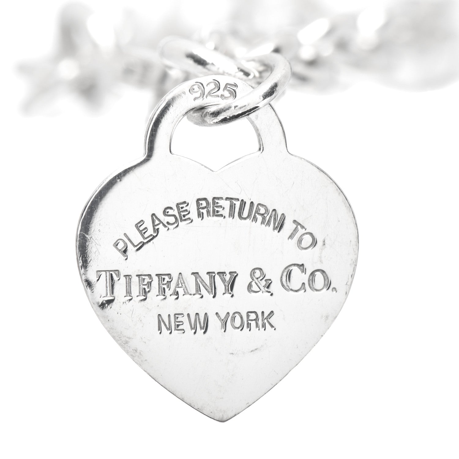 Tiffany Sterling Silver Return to Tiffany Heart Tag Charm Bracelet 4 of 5