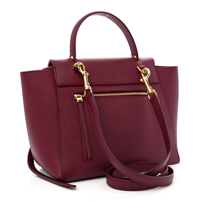 Celine Grained Calfskin Micro Belt Bag Plum 3 of 10