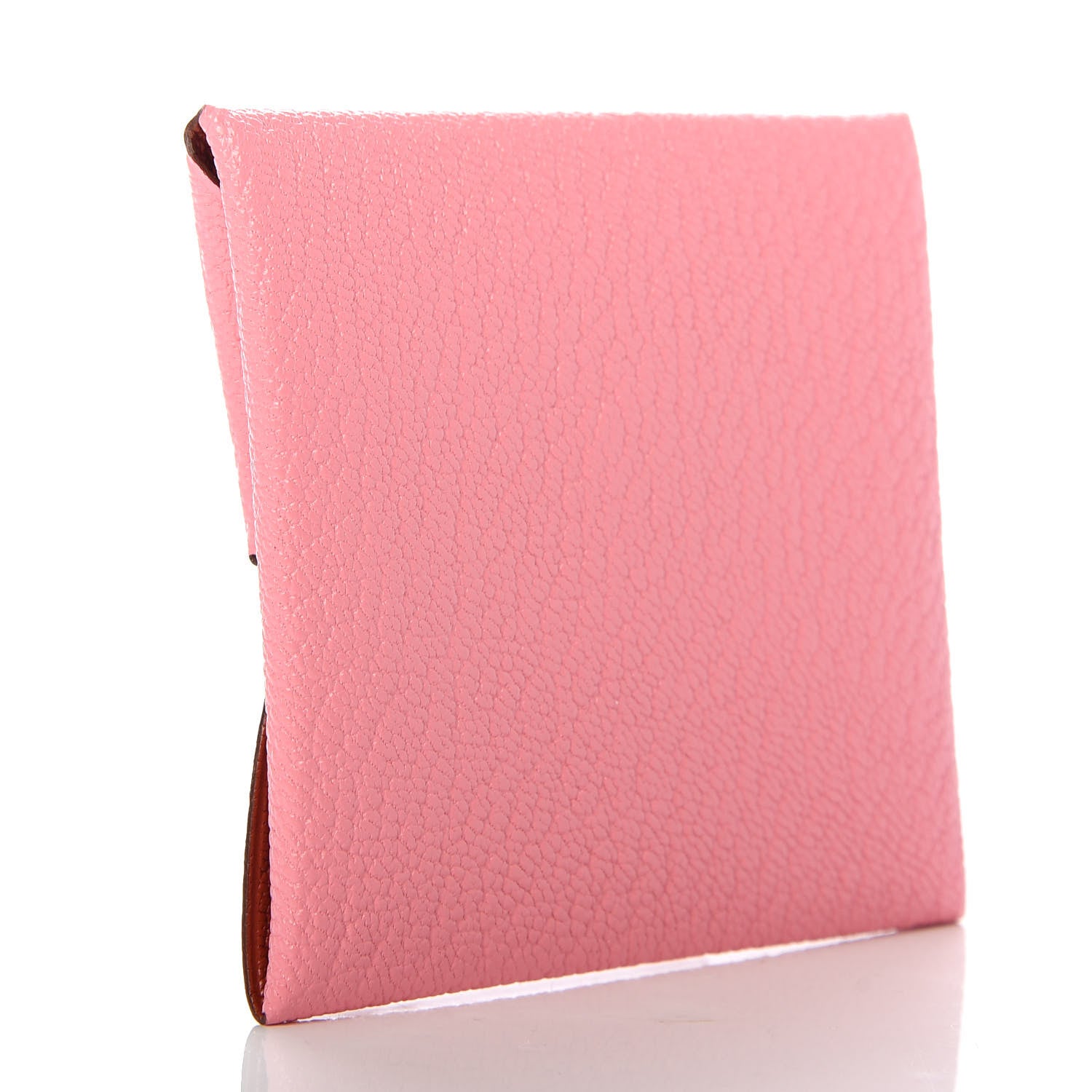 Hermes Chevre Mysore Verso Bastia Coin Purse Rose Confetti Brique 3 of 7