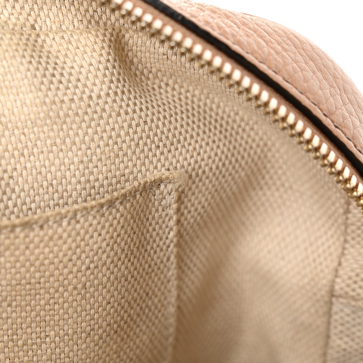Pebbled Calfskin Small Soho Disco Bag Camelia