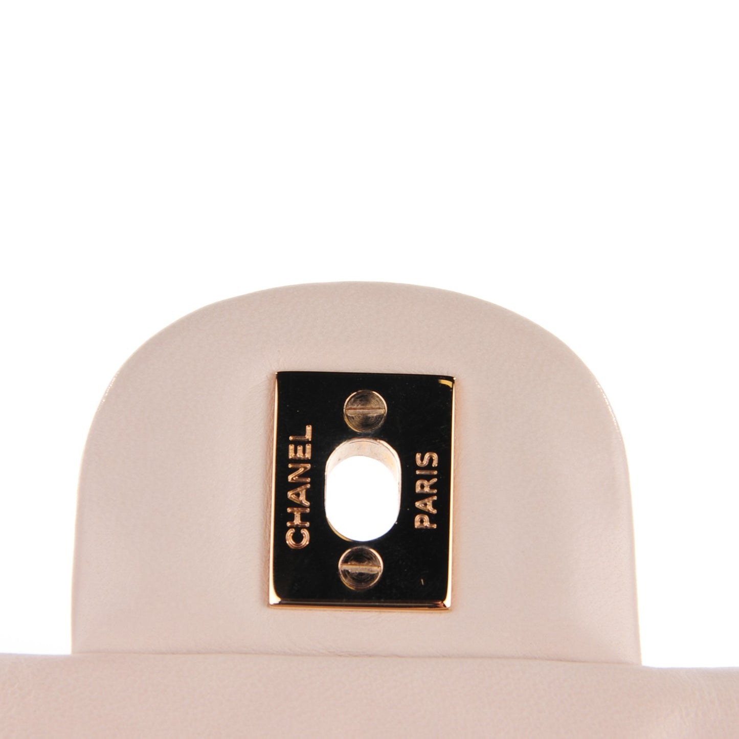 Lambskin Quilted Mini Rectangular Flap Light Pink