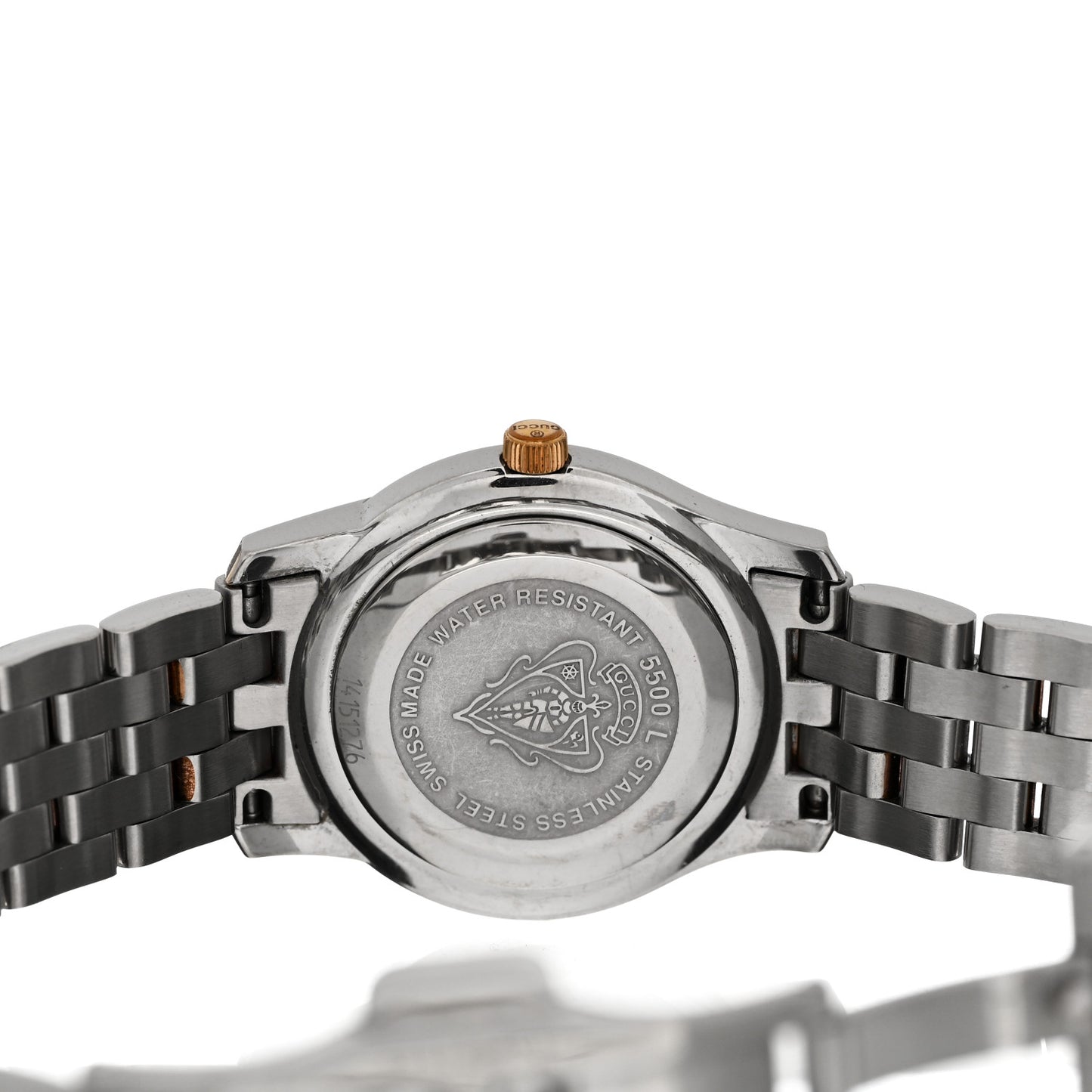 Stainless Steel 27mm 5500L Two Tone Quartz Watch Black